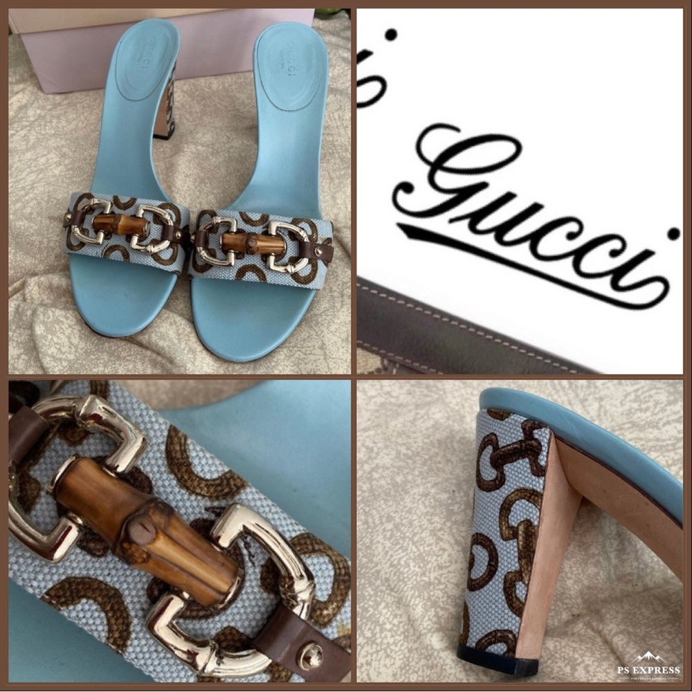 Gucci Slide On Heels👡🔥GorG Super elegant SEXY Rare lmtd Edit🔥EXC Cond Size 7 - Picture 13 of 16